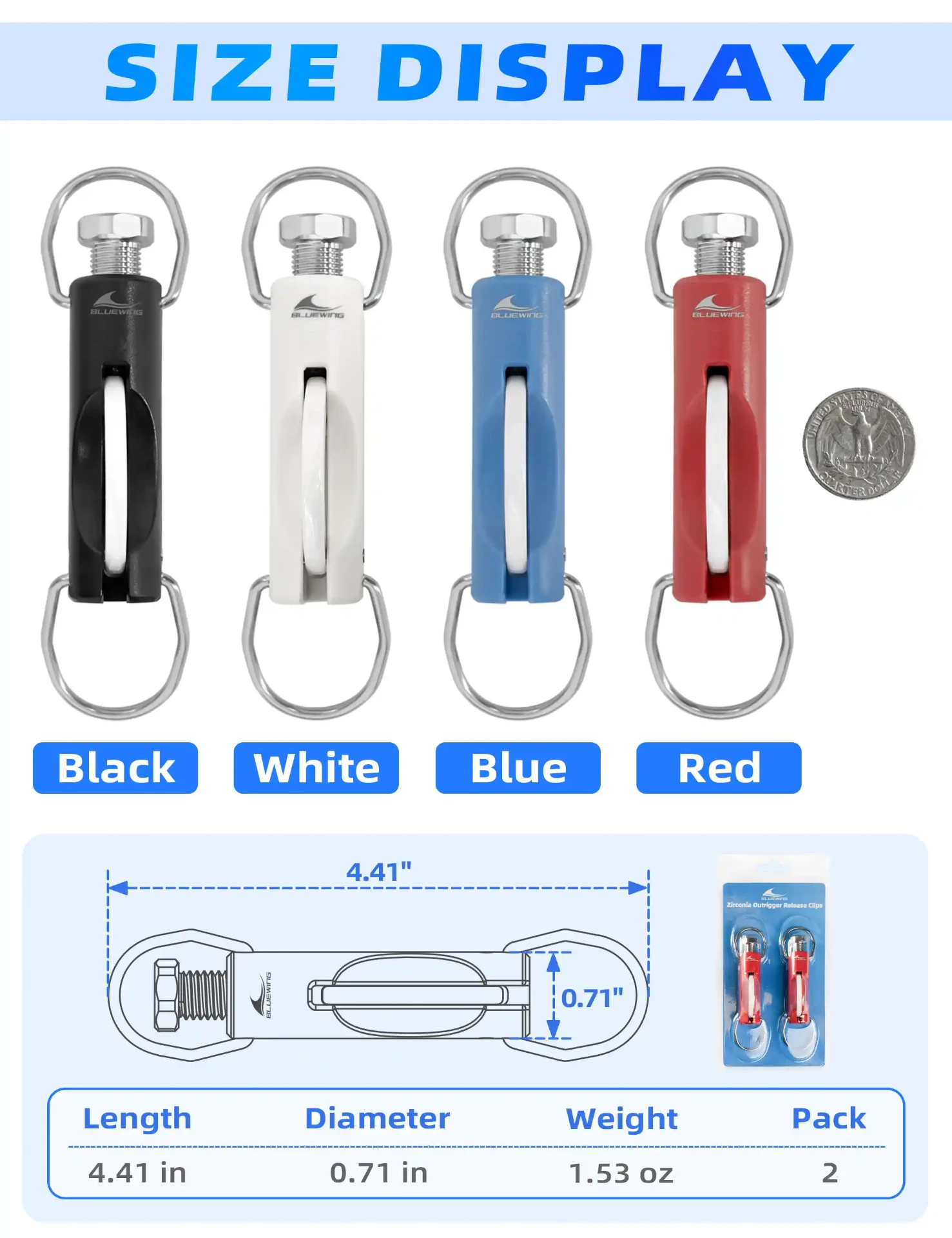 Release Clips – Colour Options (Style B)